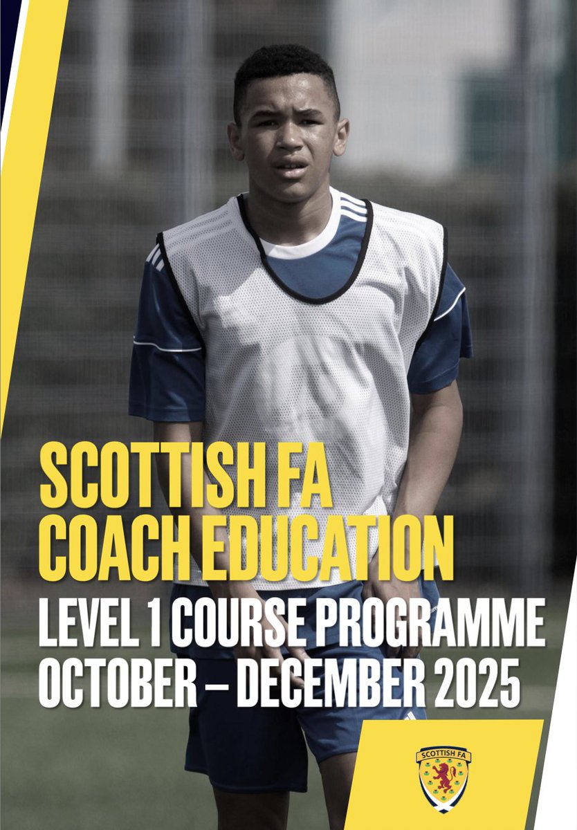 🚨 The SFA have Level 1 Coaching courses going Live on COMET tomorrow:

scottishyouthfa.co.uk/wp-content/upl… 

#coachingcourses #footballdevelopment #grassrootsfootball