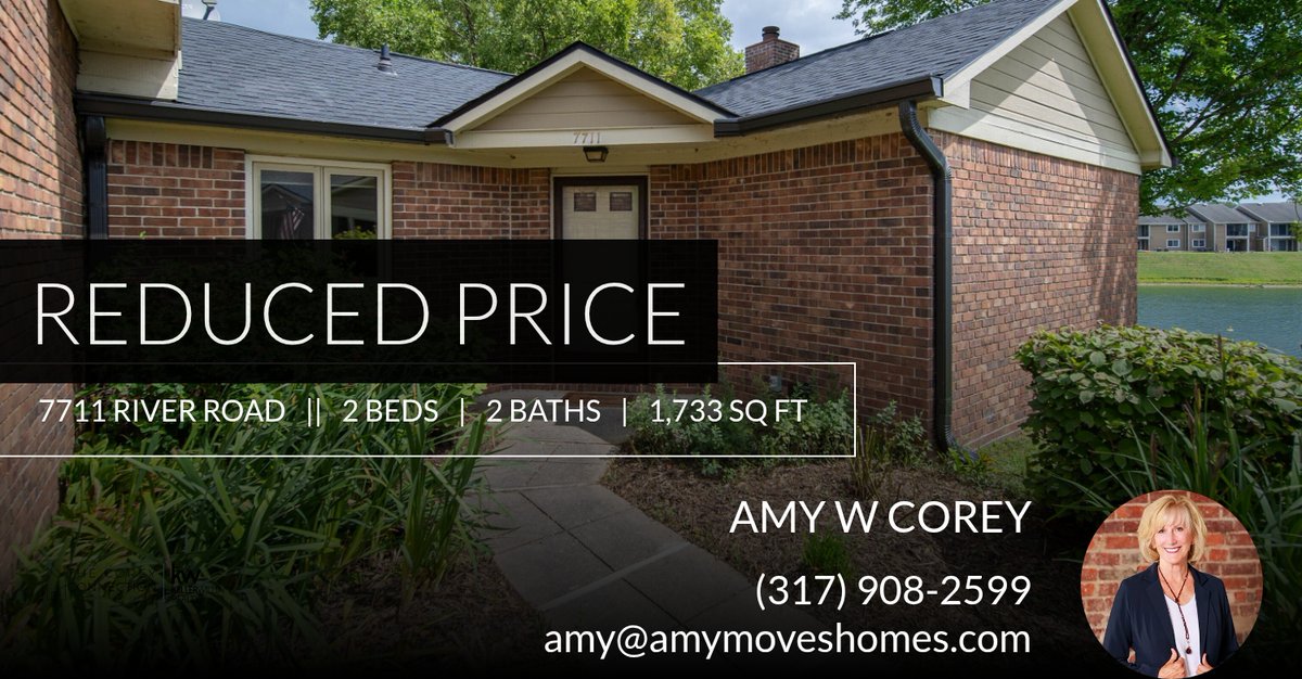 AmyWCorey's tweet image. 📍 Reduced Price 📍 This recently reduced home at 7711 River Road in Indianapolis won't last long, so, don't wait to set up a showing! Reach out here or at (317) 908-2599 for more information!

Amy W. Corey
The Corey Conne... homeforsale.at/7711_RIVER_ROA…