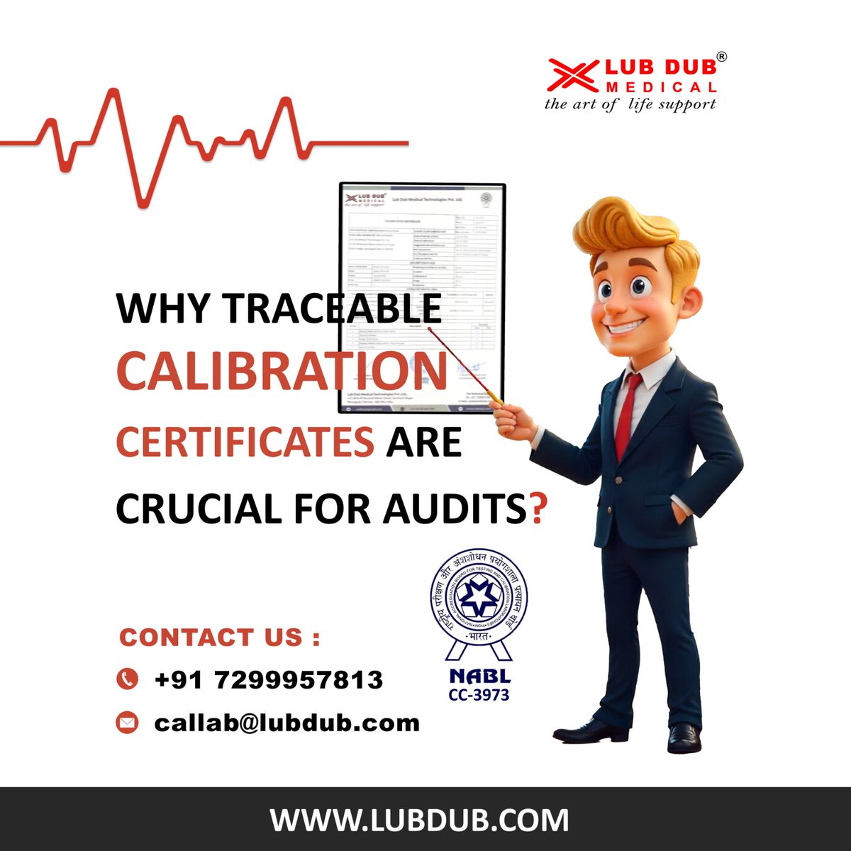 Lub_Dub_Biomed's tweet image. When an audit knocks on your door, the first thing inspectors ask for is Traceable Calibration Certificates.

#NABL #CalibrationServices #TraceableCalibration #AuditReady #ISO17025 #MedicalDevices #BiomedicalEquipment #AuditCompliance    #AccurateResults #AuditSuccess