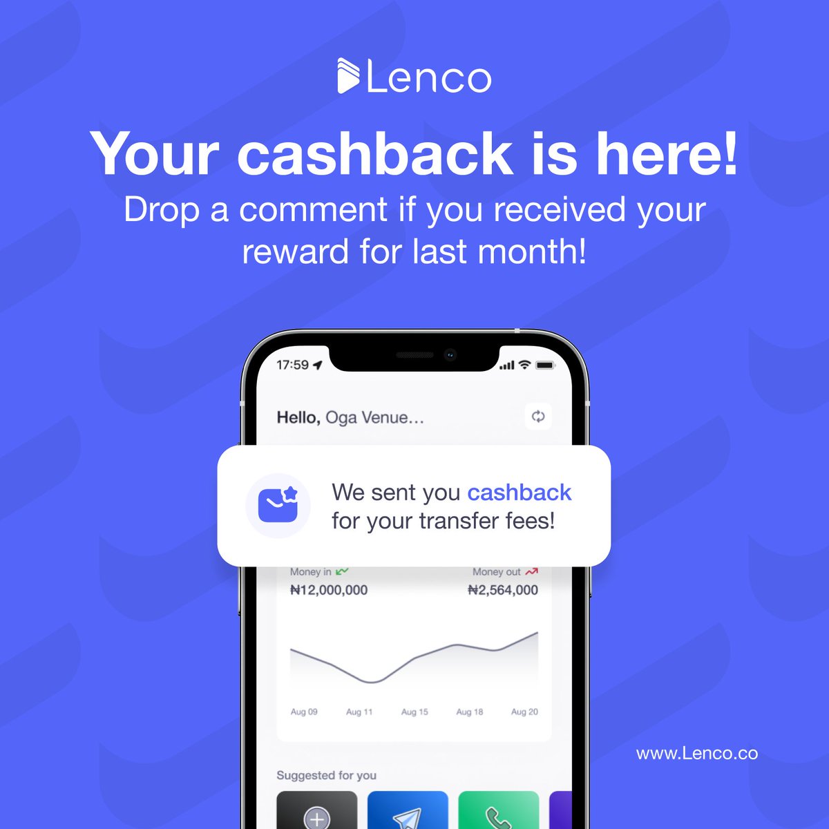 LencoHQ's tweet image. August cashback is here! 🎉
If you’ve received yours, let us know in the comments.

Not a customer yet? Sign up and start enjoying monthly cashback rewards!
Get started at lenco.co

#lencohq #business #BusinessGrowth