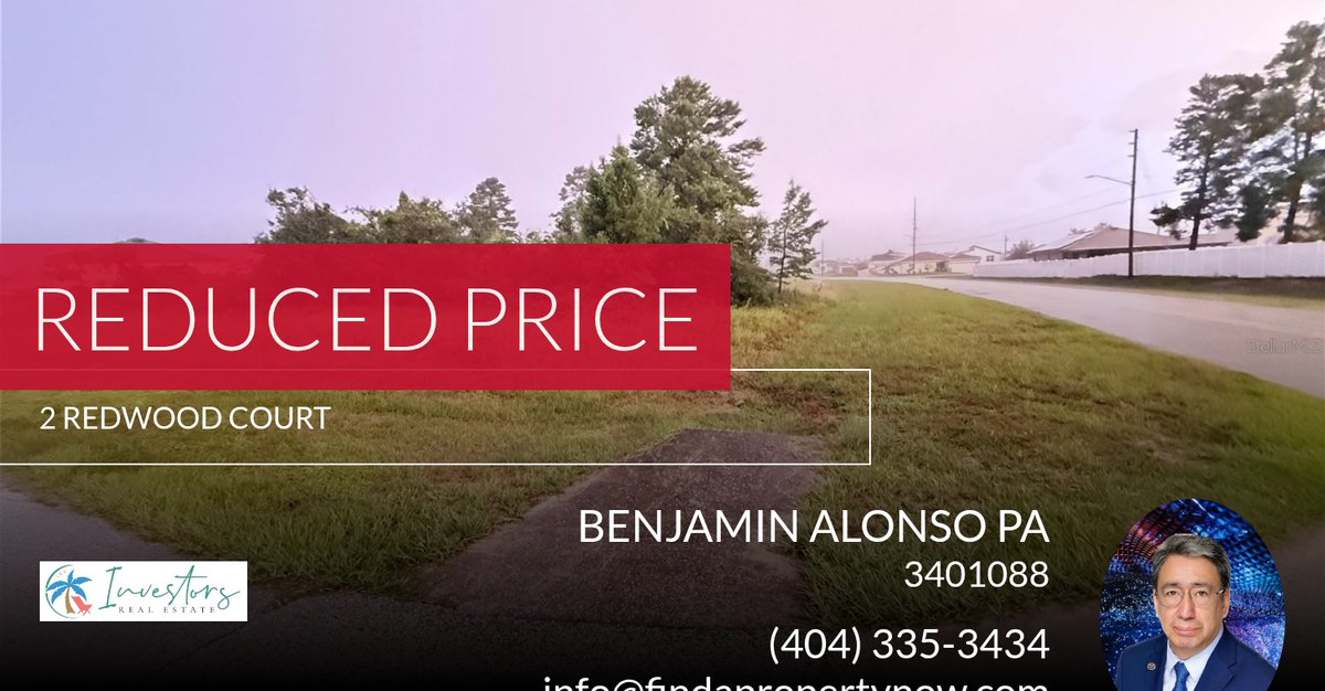 BenAlonsoCRE's tweet photo. 📍 Reduced Price 📍 This recently reduced home at 2 Redwood Court in Kissimmee won't last long, so, don't wait to set up a showing! Reach out here or at (404) 335-3434 for more information!

Thank you

Ben Alonso ABR PSA AHWD e-PRO... https://t.co/qDOJD5XLxg https://t.co/RamCUdvPSX
