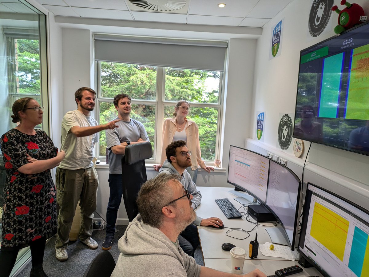 Still receiving #eirsat1 loud and clear over <a href="/ucddublin/">University College Dublin</a> this morning at approx 160km altitude. Thanks to the radio amateur community <a href="/SatNOGS/">SatNOGS</a> <a href="/LibreSpace_Fnd/">LibreSpaceFoundation</a> for tracking and sharing reports in these final hours of the mission