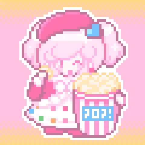 POP!!映画館へおでかけショコラちゃん!ポップコーンはバケットいっぱい! #ChocolatLaVote