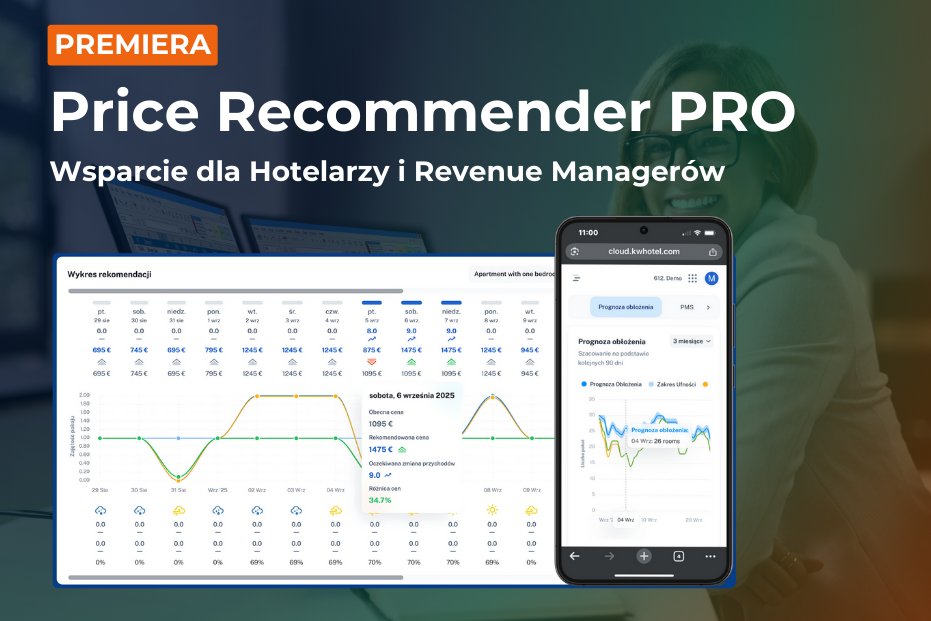 KWHotelPL's tweet photo. 📊 Premiera nowego rozwiązania dla Hotelarzy i Revenue Managerów - Price Recommender PRO.
▶️ https://t.co/eKPojFOHcV https://t.co/aI683wsPtn