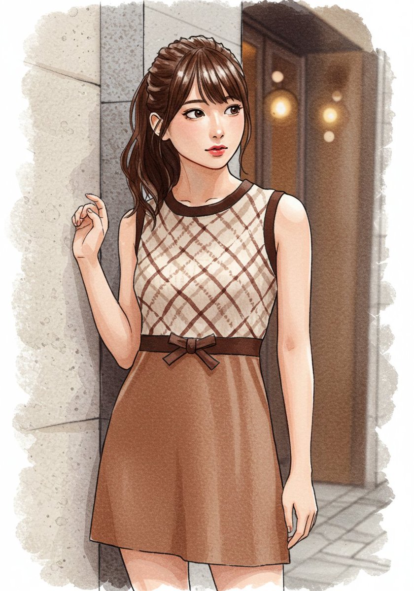 #ファッション #今日のコーデ #ootd

ブラウン
チェック柄ノースリーブニットミニワンピース