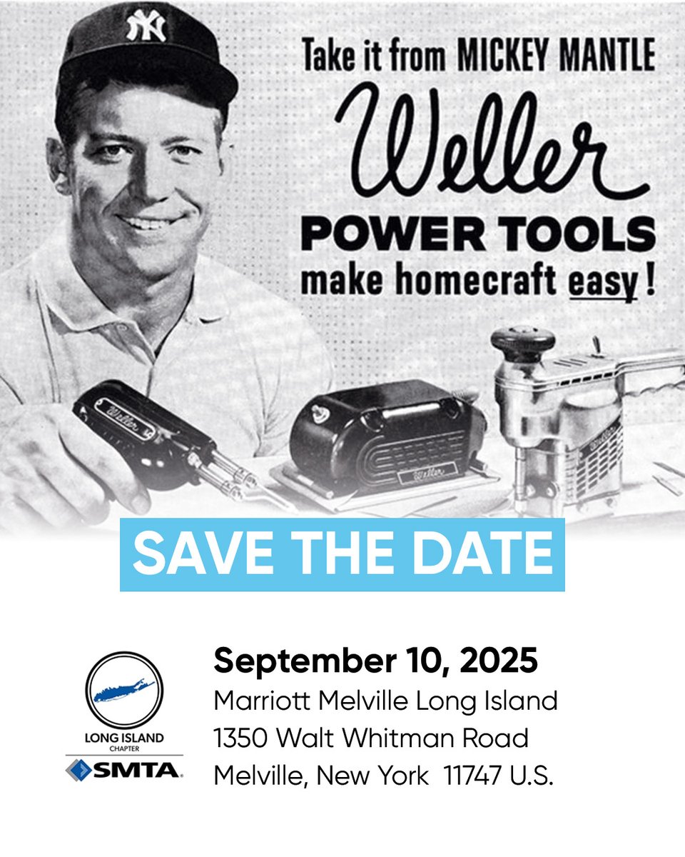 Save the date! Meet our #Weller #expert at the #LongIsland #Expo &amp; #Tech Forum, Booth 62. Discover #WXsmart, #ZeroSmog, and more. 📅 Sept 10, 9 AM–3 PM, Marriott Melville, #NY. Who’s joining us? #PowerfulTogether