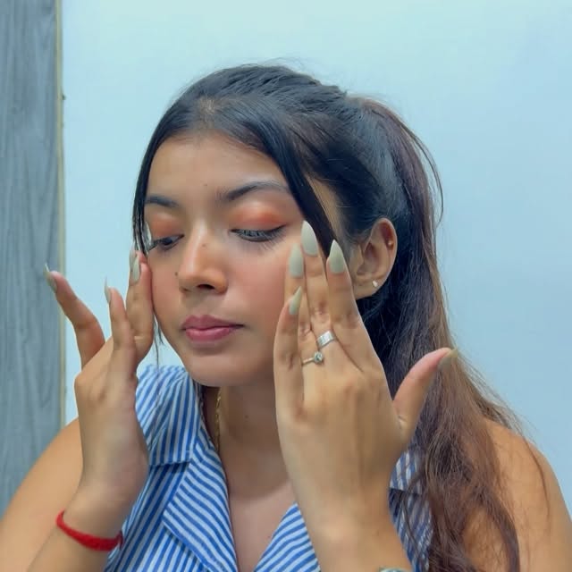 Lady is focusing on self care 💅