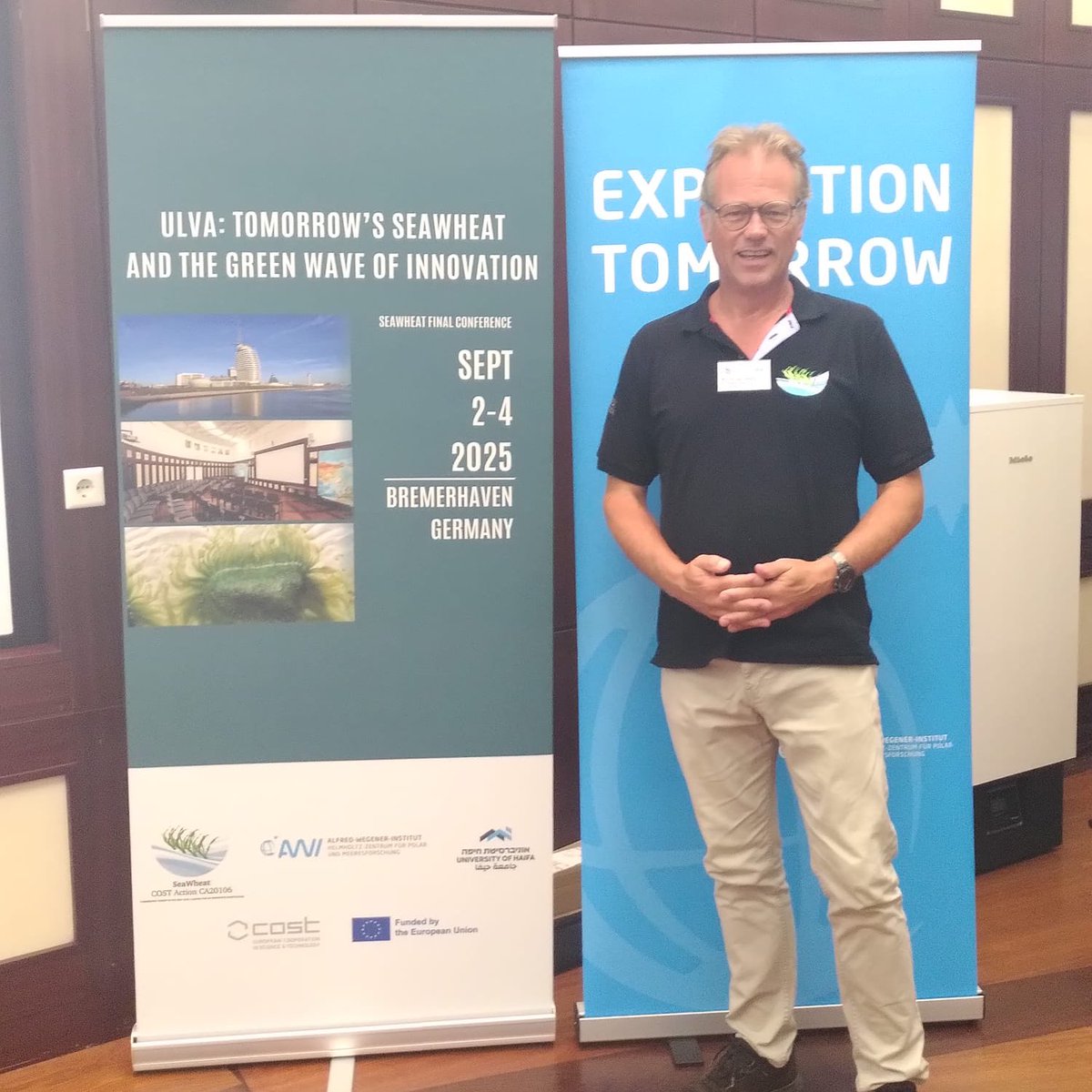 CTAQUA-Acuicultura (@ctaqua_ct) on Twitter photo 🇩🇪 Estamos en Bremerhaven, en la conferencia final <a href="/SeaWheatCOST/">Seawheat - COST Action</a>: “Ulva: Tomorrow’s SeaWheat and the green wave of innovation”. Erik-jan Malta ha impartido una charla sobre el papel de la reproducción de #Ulva en su cultivo comercial
💚 #acuicultura #algas 🇩🇪 Estamos en Bremerhaven, en la conferencia final <a href="/SeaWheatCOST/">Seawheat - COST Action</a>: “Ulva: Tomorrow’s SeaWheat and the green wave of innovation”. Erik-jan Malta ha impartido una charla sobre el papel de la reproducción de #Ulva en su cultivo comercial
💚 #acuicultura #algas
