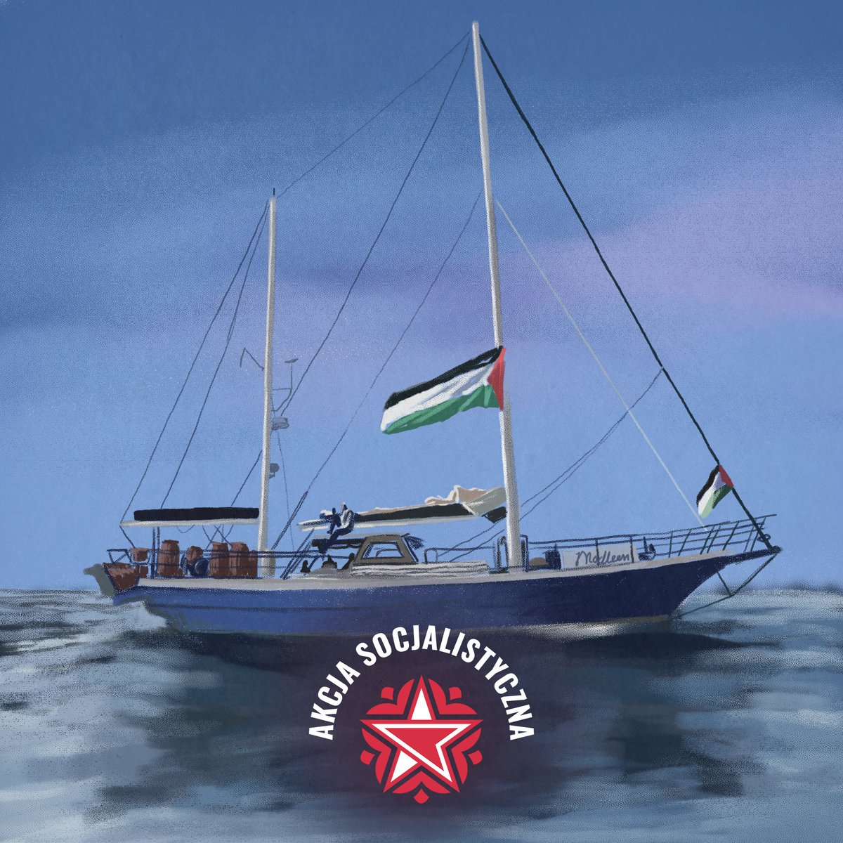 Parę słów od naszego towarzysza płynącego aktualnie z Global Sumud Flotilla do Gazy:

"O przyjaciele, dzieją się dzieje, walka za nami, walka przed nami" pisał w swoim hołdzie dla bohaterów walk z faszyzmem w Hiszpanii Broniewski.