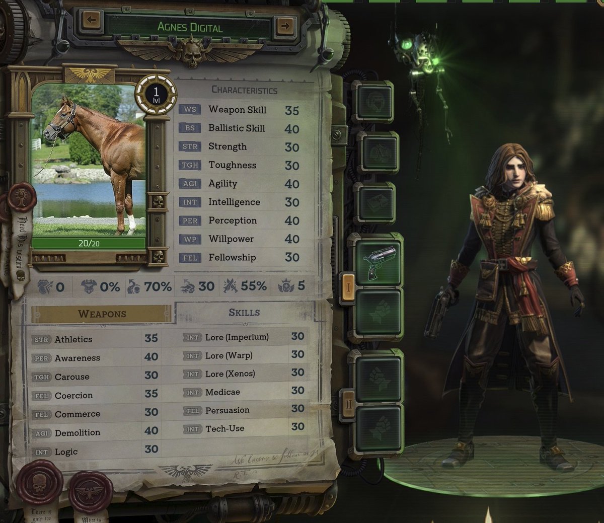 kira_compsci's tweet image. I like putting my Umamusume horses in warhammer.
