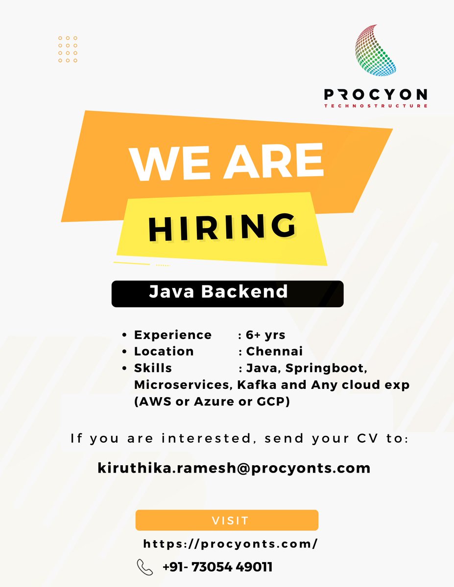 procyon_ts's tweet image. Code. Compile. Conquer.

#JavaDeveloper #JavaProgramming #JavaCode #JavaLife #JavaCommunity #procyontechnostructure
#JavaWorld #JavaLanguage #JavaExperts #JavaEngineer #JavaTech
