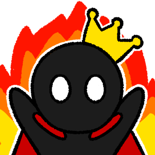 Yesterday I found out I can add text in an image in procreate... 

Also ty <a href="/starvsdesigns/">✦ StarVS ✦</a> for making me "this is fine" emote, this looks soo adorable! >_<