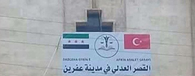 1) Nüfusunun %90'ı Kürd olan Efrin'i TR 2018'de işgal etti. 
Yüz binden fazla Kürd, can ve mal emniyeti kalmayan Efrin'den ayrıldı, yerlerine Araplar, cihatçı çeteler yerleştirildi.
2012-2018 arası yürürlükte olan Arapça-Kürdçe eğitime son verilip Arapça-Türkçe eğitime başlandı.