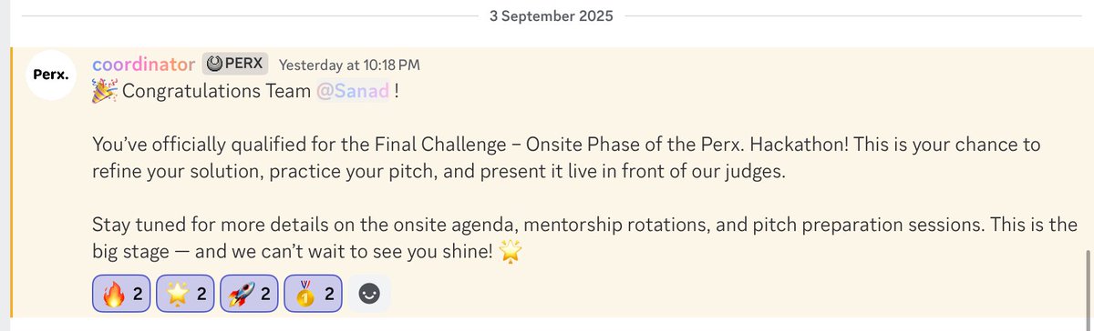 Sa1nad2030's tweet image. 🌟🌟 الحمدُلله
#Sanad is officially in the finals!! 🚀🚀🚀🚀

Can’t wait to pitch our solution live in front of the judges!

#sscp25 #MicroMakerHackathon