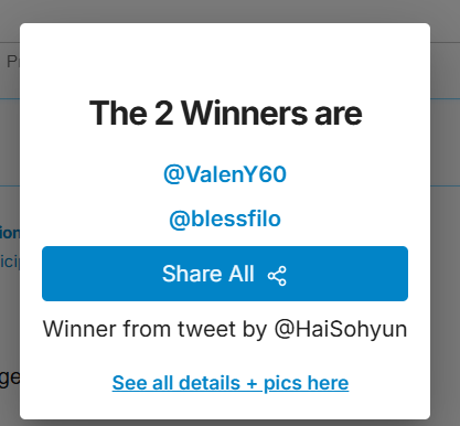 HaiSohyun's tweet photo. Congrats 2 winners dana kaget, cek dm https://t.co/BHLgk8fWRB