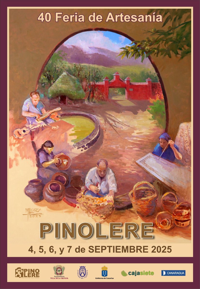 Efraincan's tweet photo. Feliz de vivir la 40ª Feria de Artesanía de Canarias, Pinolere 2025 🎉.
40 años de tradición, relevo generacional y orgullo canario.
Un honor ser parte de esta historia que mantiene vivas nuestras raíces 💛.
#Pinolere #40añosdePinolereLaFeria #Canarias #artesanía @ACPinolere https://t.co/o5cYfjGPOm