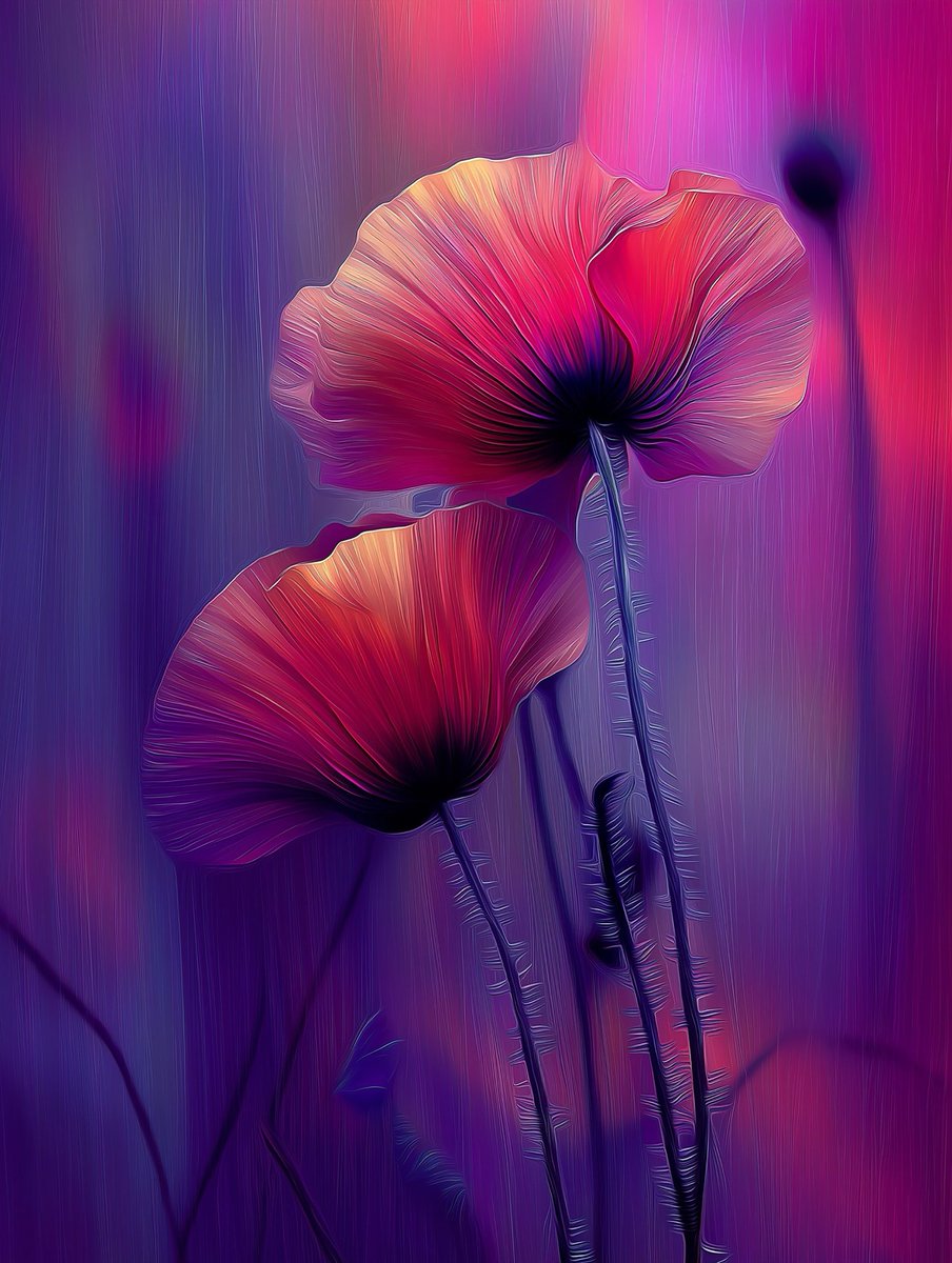 #Art #AI #Nature #Flowers #Poppy