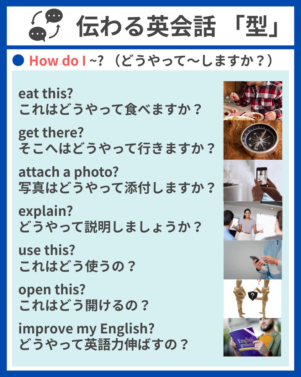 【保存版】
”英語の型”を覚えて使いこなそう！