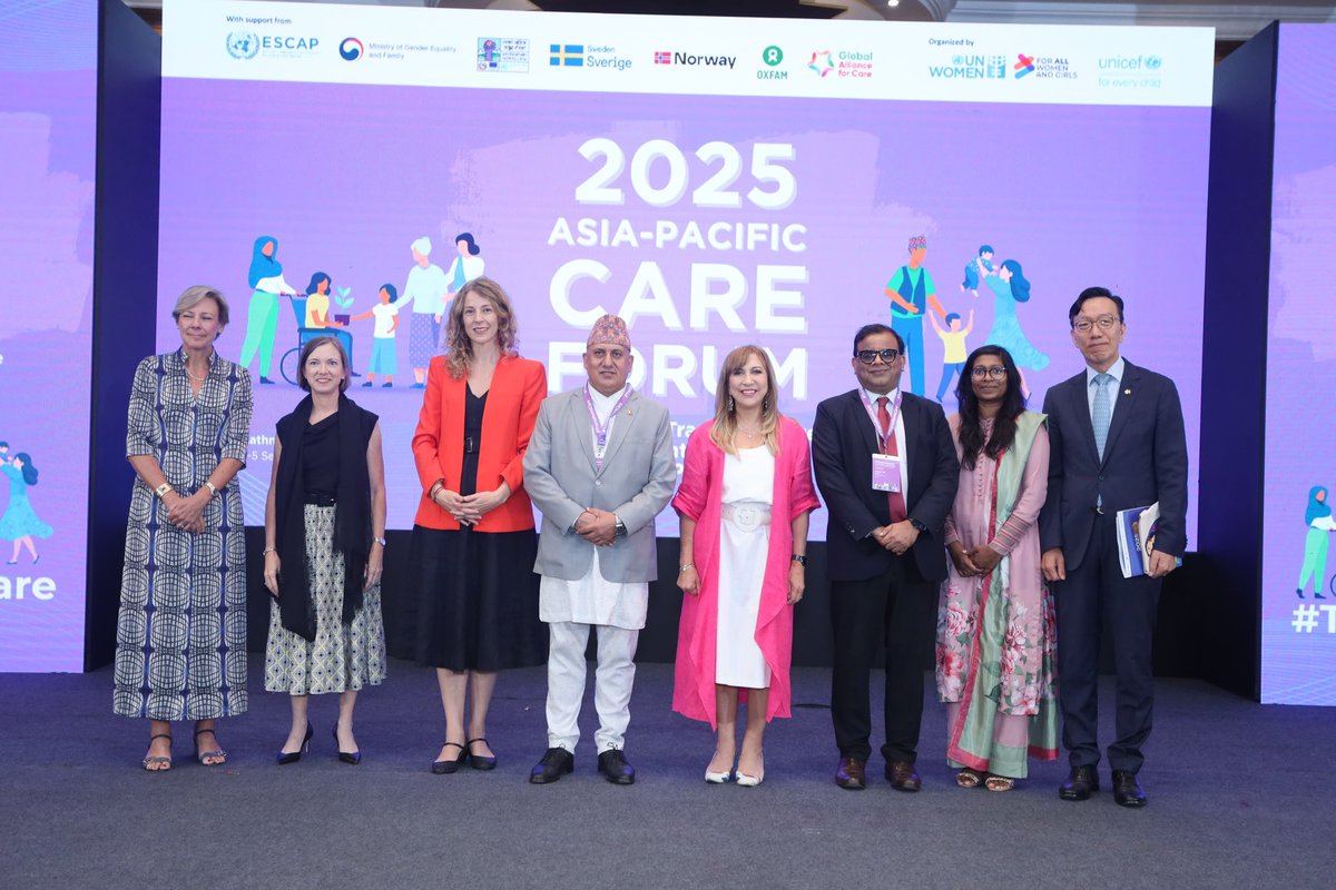 SingerHanaa's tweet image. #Care is an integral part of the #FinancingforDevelopment It is the strength that holds families/communities together. At the #AsiaPacificCareForum2025 I called on all to make care visible, valued & shared so every woman, child & older person can live with dignity & opportunity.
