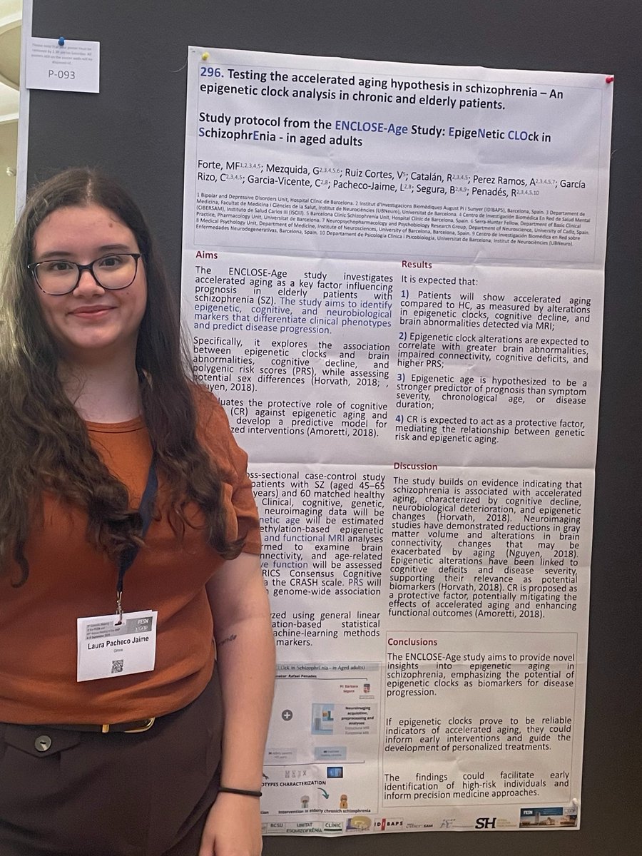 Come to know more about the ENCLOSE Study: Epigenetic Clock in Schizophrenia - in aged adults.

P93 at #FESN_GNPI2025.