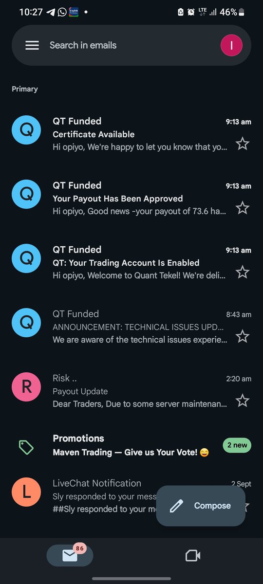 Second payout with <a href="/QtFunded/">QT FUNDED</a> .