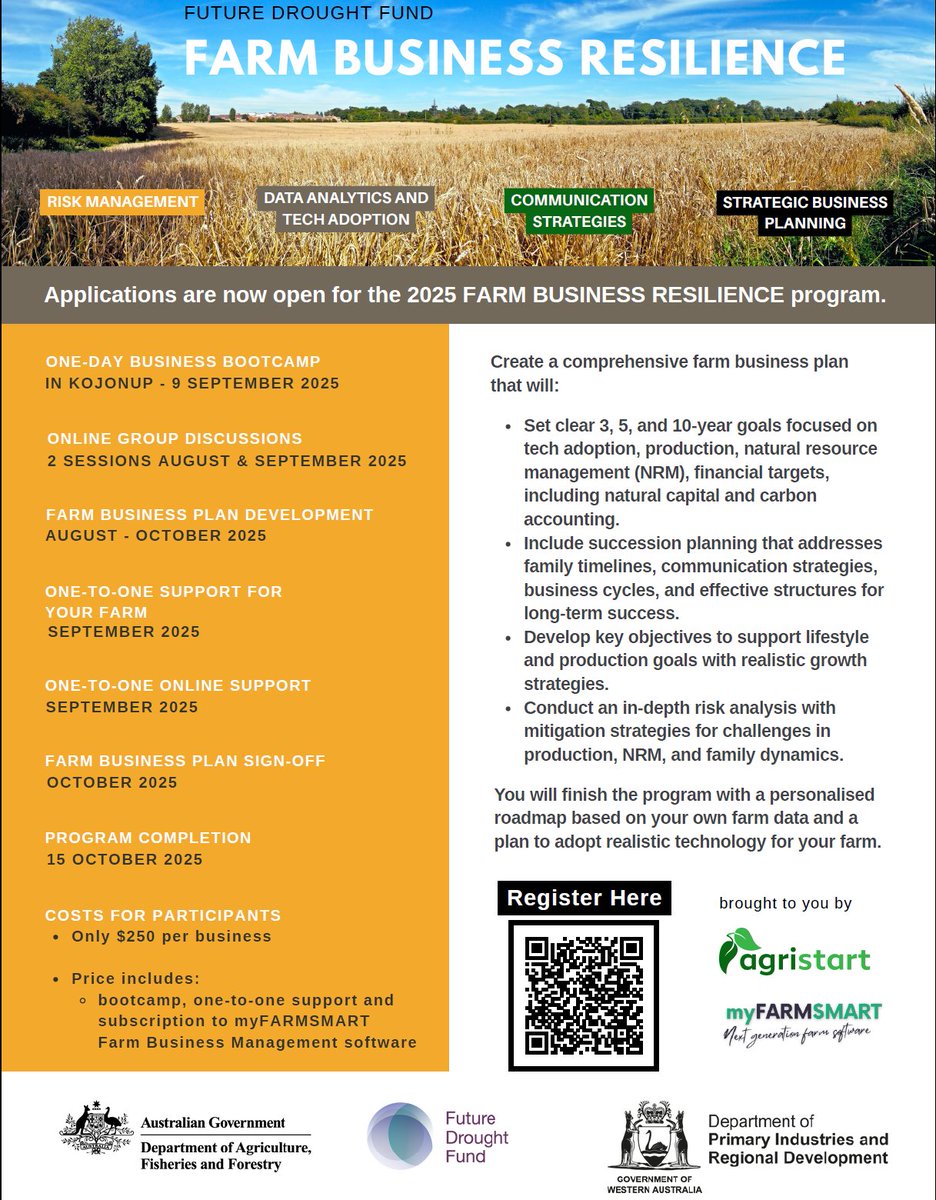 This is on in Kojonup next week! Still places if you can make it!