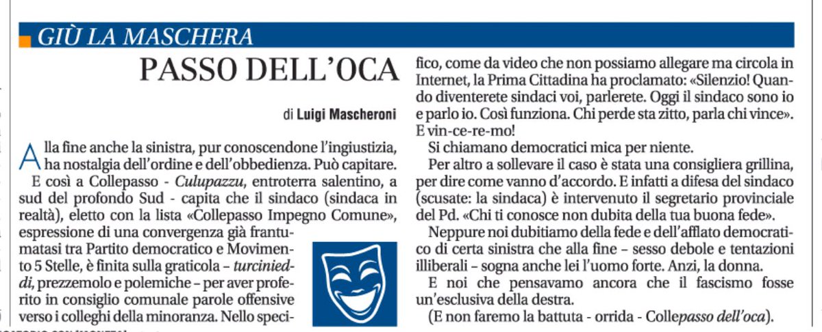 In politica chi vince parla. E chi perde sta zitto