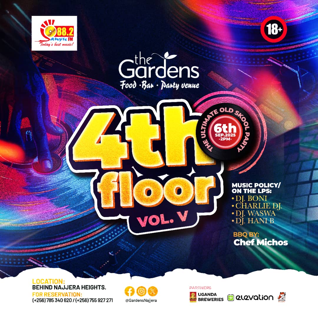 bashlima's tweet photo. If you won't listen to me, kale listen to @kanyindo. 

This Saturday we're at @GardensNajjera for the Ultimate party for SOWs and SOMs, the #4thFloor. Chef Michos @mrbageine will be on the grill.
Turn up with friends and let's have fun. 🥂 https://t.co/Uafv0pqBah