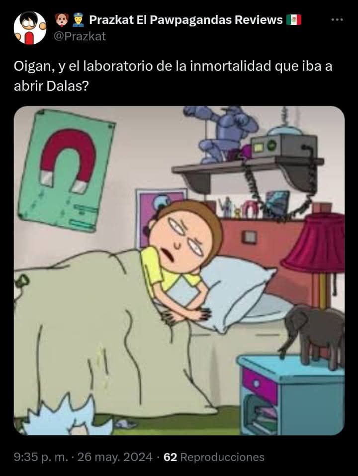 El algoritmo desenterró todos mis tweets relacionados con Dalas y me reapareció esta joyita de uno de los tantos episodios alucines que tiene cada par de meses.