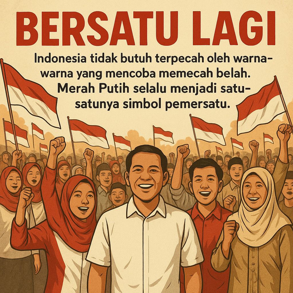 Doramoni1's tweet photo. Ayu kita Bersatu Lagi saling perbaiki satu sama lain untuk Indonesia maju https://t.co/dmASLWFb89
