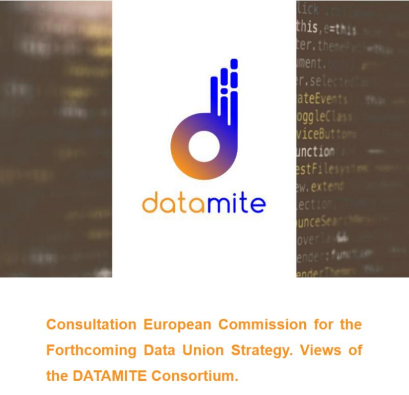 DATAMITE_EU's tweet photo. 📢The DATAMITE's views on the @EU_Commission Consultation for the Forthcoming #DataUnionStrategy are now available to everyone.

Polina Petrova, from  @NetLawBG writes a policy brief in which DATAMITE aims to contribute to and enhance the New European Strategy for Data. https://t.co/3eJywOMY2H
