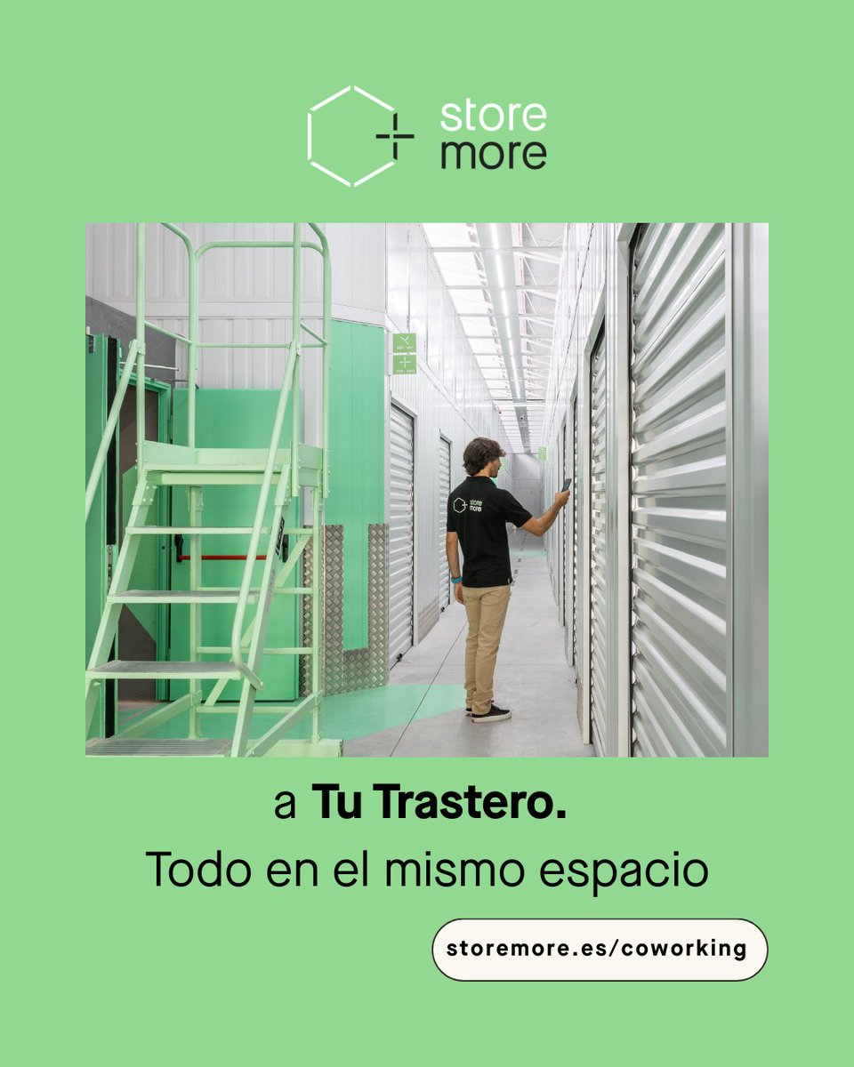 StoremoreES's tweet image. 📚 Septiembre no es solo la vuelta al cole.
Es también el momento en el que nacen los nuevos proyectos empresariales.
✔️ Almacenamiento inteligente para tu material, stock o documentación
✔️ Coworking moderno y flexible
✔️Accesos digitales y seguridad 24/7.