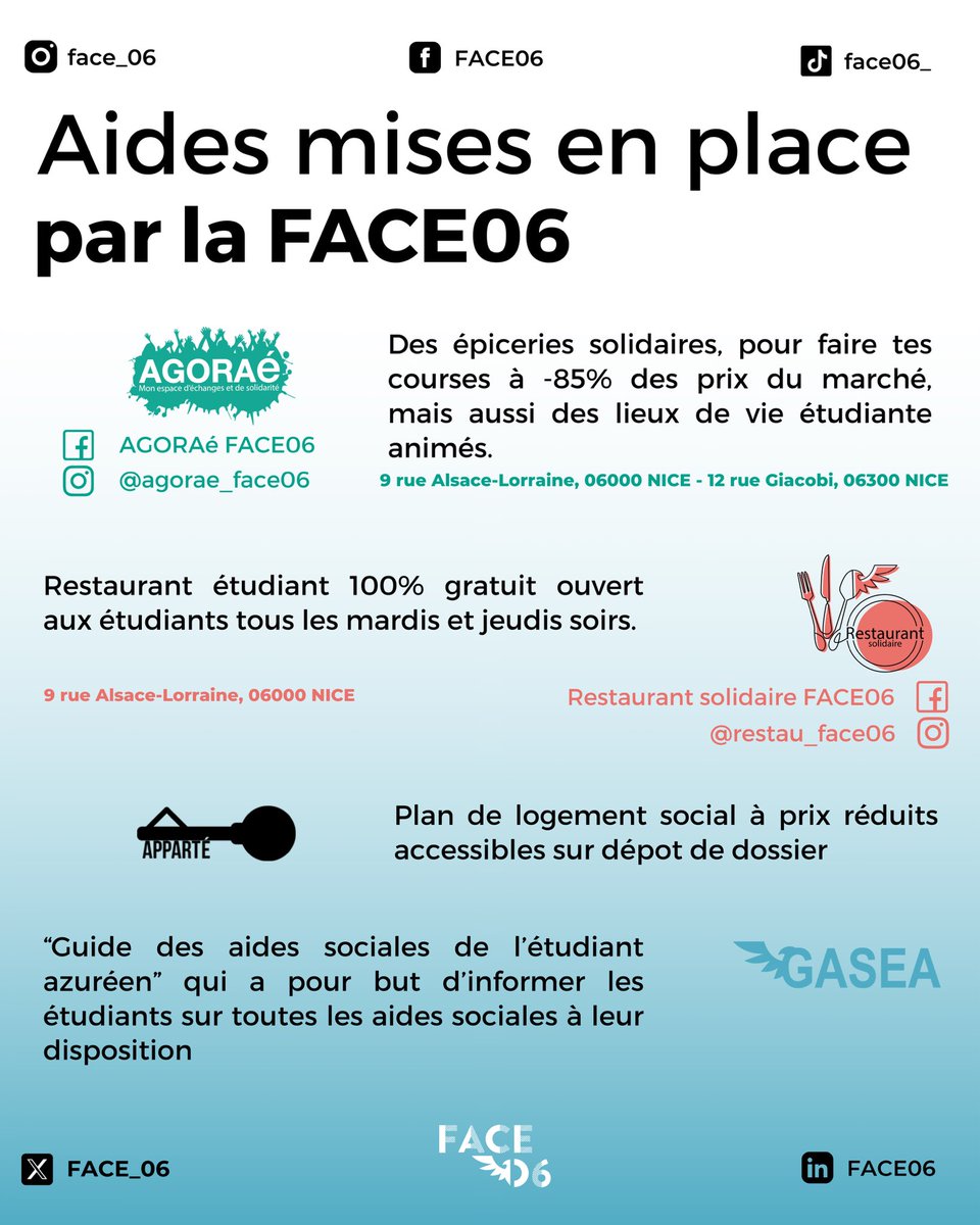 Pour cette année 2025, le coût de la rentrée est estimé à 3 901,20 € pour un étudiant azuréen.

Découvrez le détail des dépenses liées à la rentrée ici : face06.notion.site/Dossier-de-pre… et retrouvez toutes les aides que nous proposons pour améliorer l’expérience étudiante de chacun.