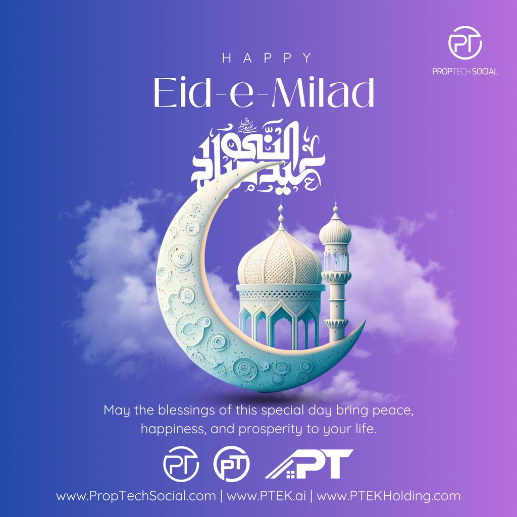 PropTechsocial's tweet image. 🌙✨ Eid Milad-un-Nabi Mubarak! ✨🌙

On this blessed day, we honor the Prophet Muhammad’s (ﷺ) timeless message of peace, compassion &amp;amp; unity. 💚
May it bring blessings, happiness &amp;amp; prosperity to all. 🌸

#EidMiladUnNabi #Blessings #PropTechGroup #Peace #Unity #PTEK
