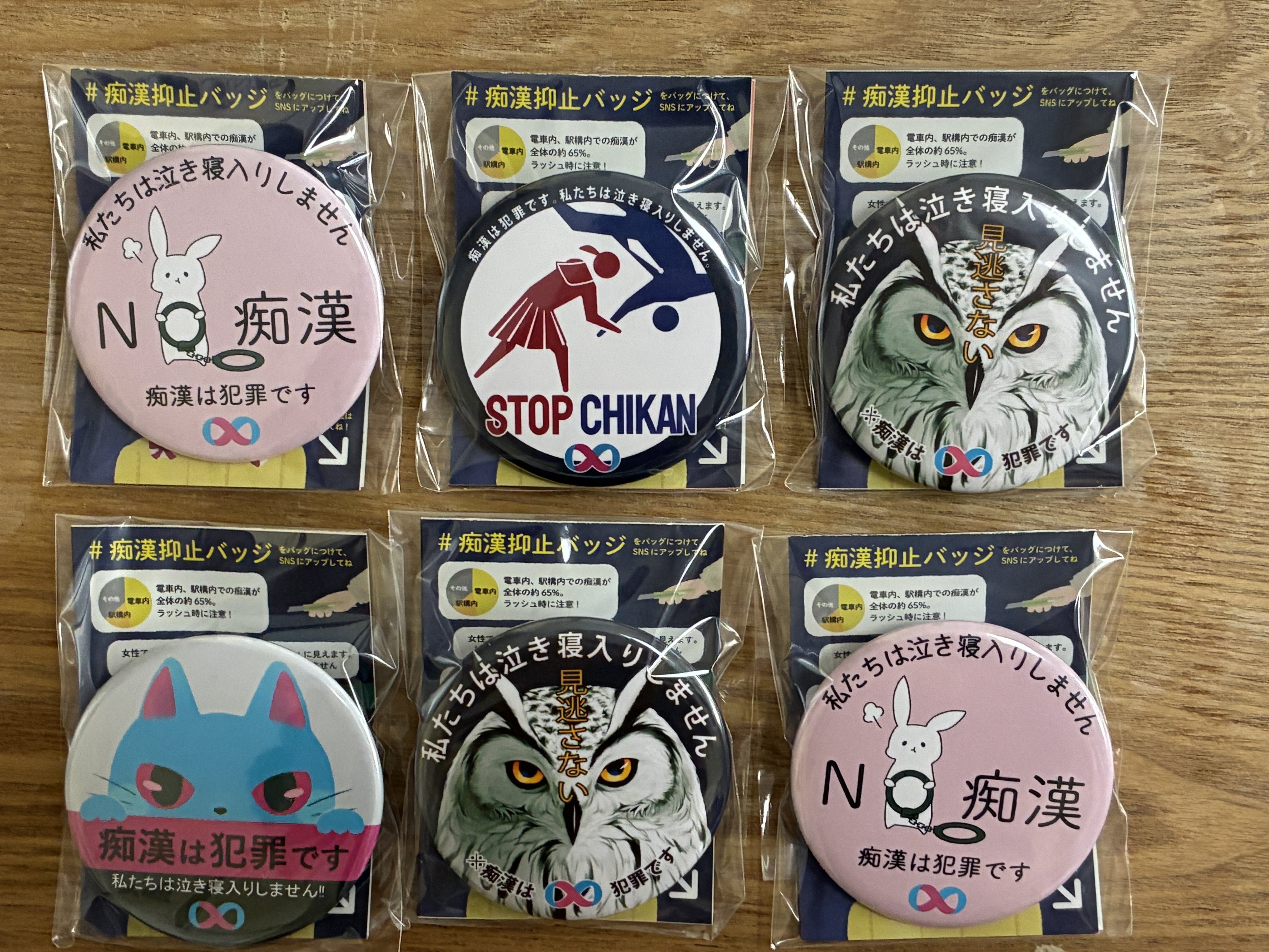 小選挙区制完全粉砕反動教育三法阻止　バッジ 痴漢対策｜痴漢抑止バッジの配布サイト / TOPページ