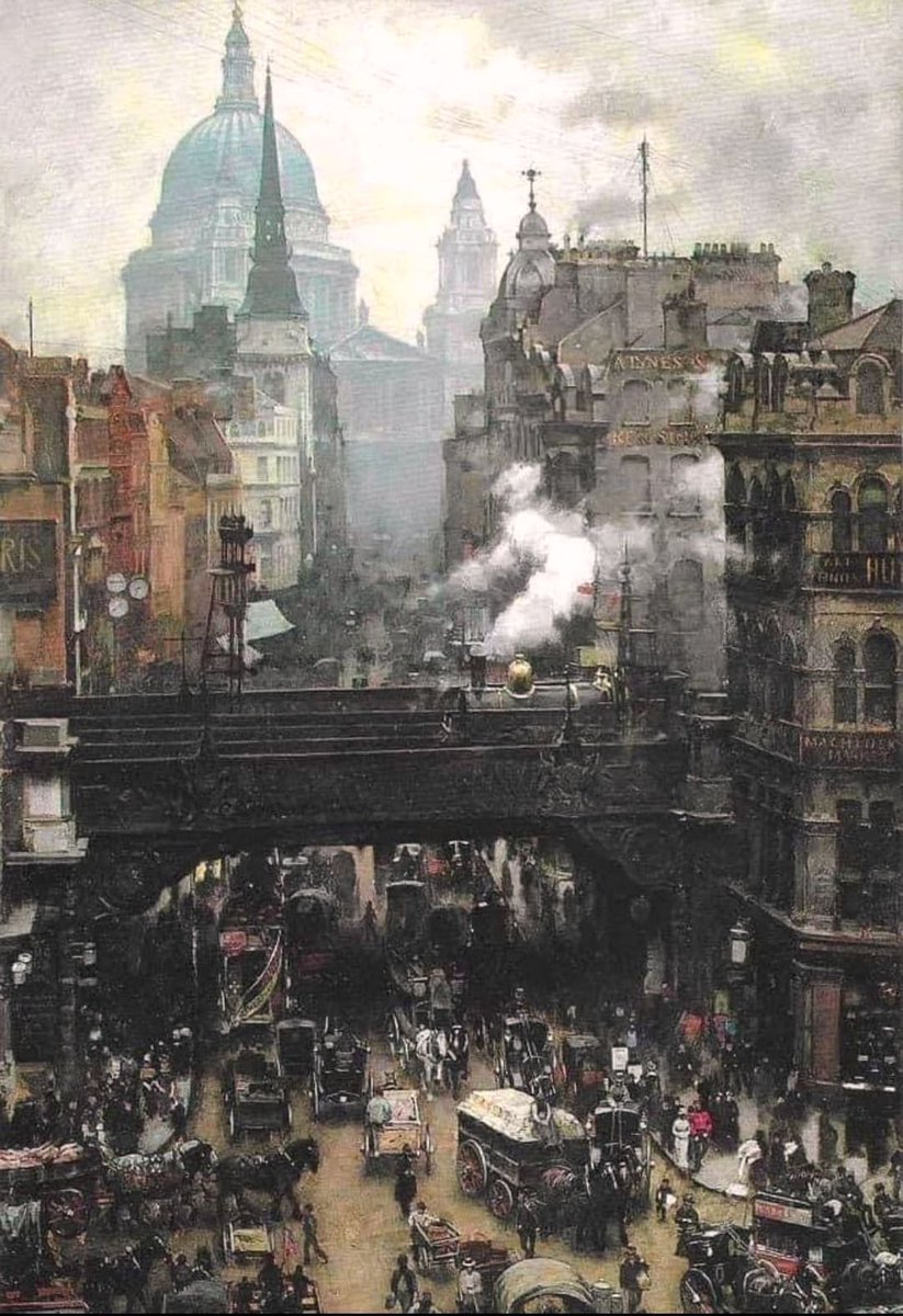 London 1930s Oil Painting...