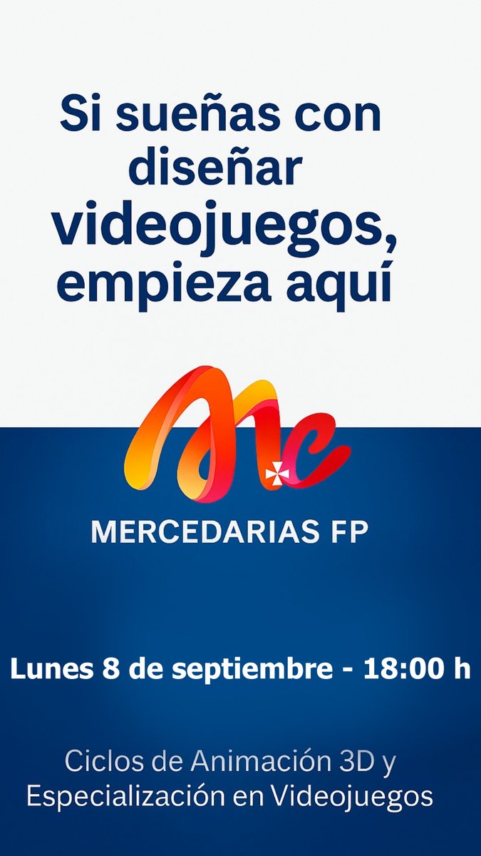 Bienvenida  Mariana Orihuela Cazorla a nuestra escuela, Gameplay Designer en Fool’s Theory, experiencia previa en Tequila Works y Polyamorous Games. 

Charla abierta:  
🎮 “Game Design: De la experiencia a la mecánica”  📷 Lunes 8  sep – 18:00h  📷