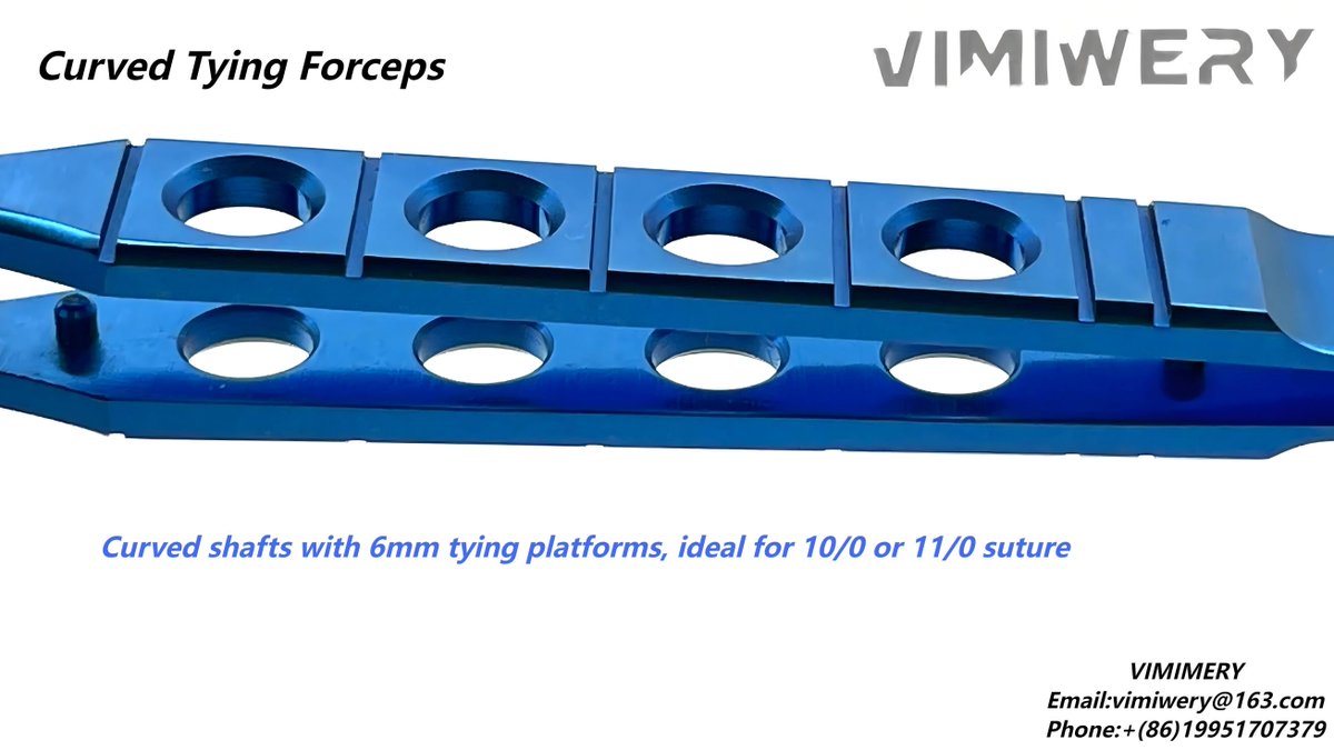 vimimery's tweet image. Vimimery  provides professional #ophthalmic #surgical #instruments. OverallLength:115mm, curved shafts with 6mm tying platforms, ideal for 10/0 or 11/0 suture.  contact us for
Email: vimiwery@163.com
ebay.com/usr/vimiwery
#Vimimery #ophthalmology #ophthalmologist #eyesurgery 🥰