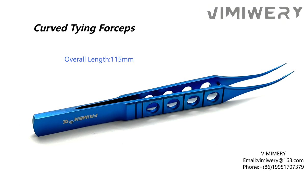 vimimery's tweet image. Vimimery  provides professional #ophthalmic #surgical #instruments. OverallLength:115mm, curved shafts with 6mm tying platforms, ideal for 10/0 or 11/0 suture.  contact us for
Email: vimiwery@163.com
ebay.com/usr/vimiwery
#Vimimery #ophthalmology #ophthalmologist #eyesurgery 🥰