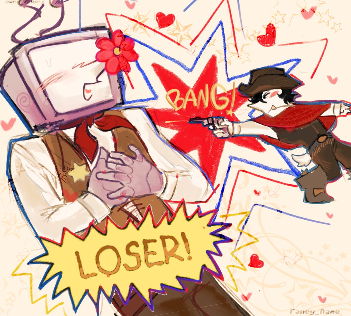 Fancy_Rame's tweet image. #spamtenna #ibis #Cowboys #deltarune 

📺💗💥🔫