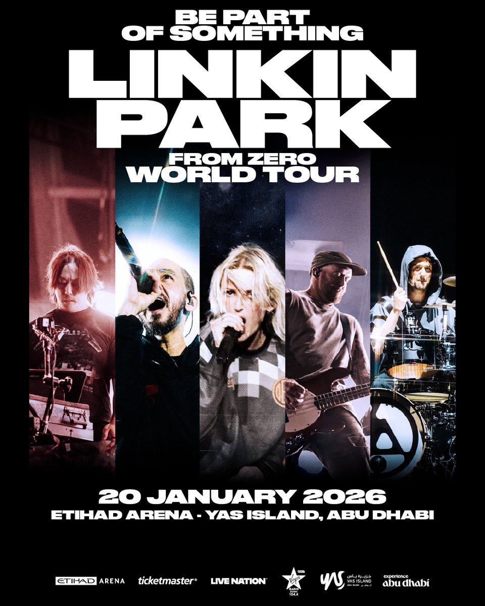 Etihad Arena (@etihadarena_ae) on Twitter photo TICKETS ON SALE NOW! 🔥 Grab your tickets to Linkin Park’s From Zero World Tour in Abu Dhabi at etihadarena.ae 
#RediscoverEntertainment #RediscoverAD #ExperienceExtraordinary #InAbuDhabi TICKETS ON SALE NOW! 🔥 Grab your tickets to Linkin Park’s From Zero World Tour in Abu Dhabi at etihadarena.ae 
#RediscoverEntertainment #RediscoverAD #ExperienceExtraordinary #InAbuDhabi