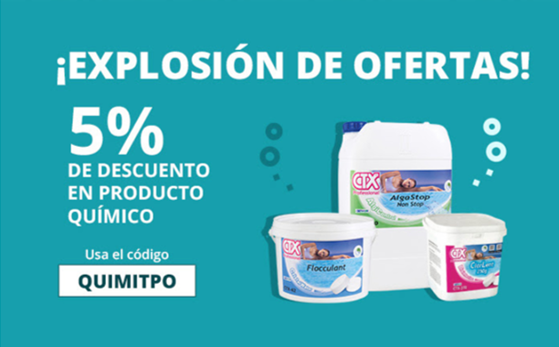 ¡Usando el código QUIMITPO: 5% de descuento en cualquier pedido que incluya PRODUCTO QUÍMICO!