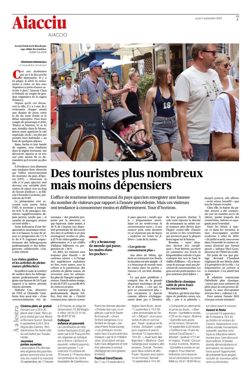 🌞Ajaccio attire toujours plus!
Savoir s’adapter aux évolutions de conso en valorisant une offre différentiée et identitaire co-construite avec nos partenaires pour offrir à nos visiteurs une expérience unique en Pays d’Ajaccio. 
<a href="/AjaccioTourisme/">Ajaccio Tourisme</a> <a href="/pays_ajaccien/">CAPA</a> <a href="/VilledAjaccio/">Ville d’Ajaccio - Cità d'Aiacciu</a>