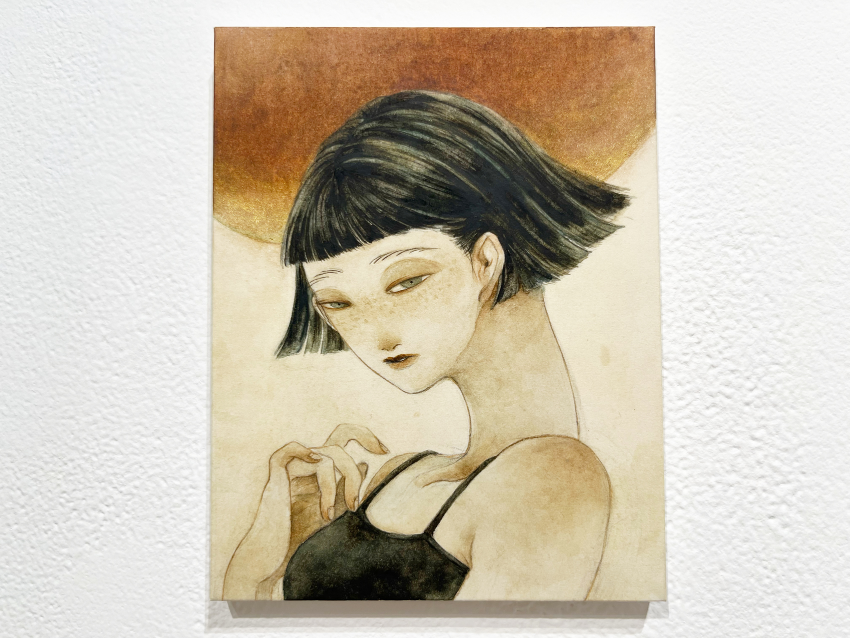 アンティーク　手描き肖像画　水彩画　ロココ 71A9BzgOwiL._AC_SY200_QL15_.jpg