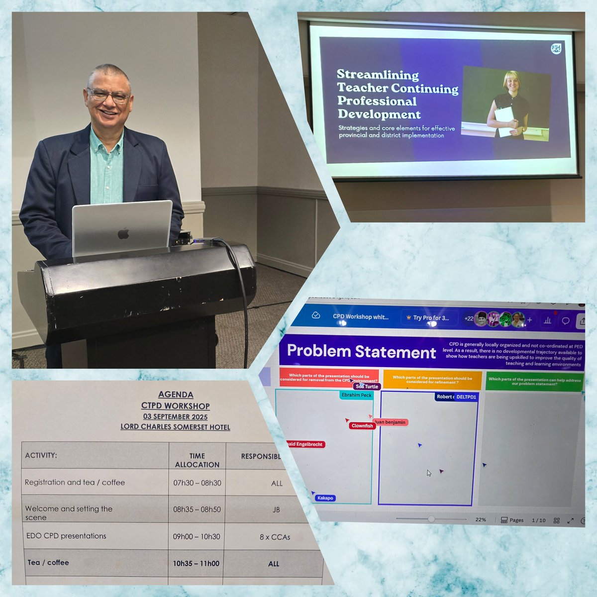 KarenR_Dudley18's tweet image. ● DAY 1
WCED Inter- Directorate &amp;amp; Inter- Branch Five- Year Continued Professional Development Plan , hosted by DDG Bertram Loriston &amp;amp; Chief Director @teachingconnect
#Brainstorming #Strategizing #Collaboration #Syngery #RecalibratingCPD
@WCEDnews @WCED_CTLI