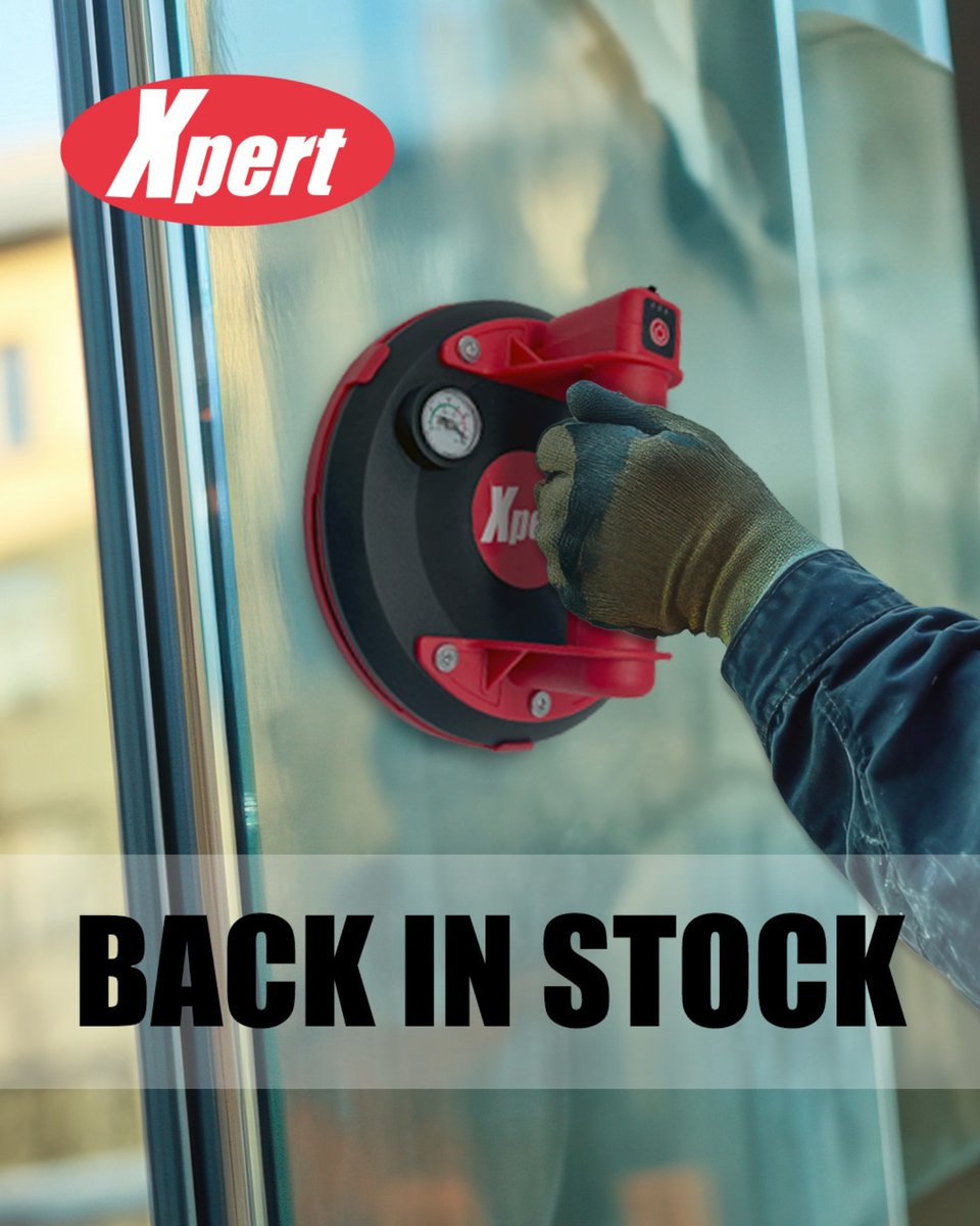 Big glass is in demand, but safety is key. The Xpert PowerLift is back in stock! With a 100kg capacity &amp; powerful vacuum, it's the essential tool for safely handling bi folds &amp; oversized windows. ow.ly/384u50WNsPs #GlassLifting #Glazing