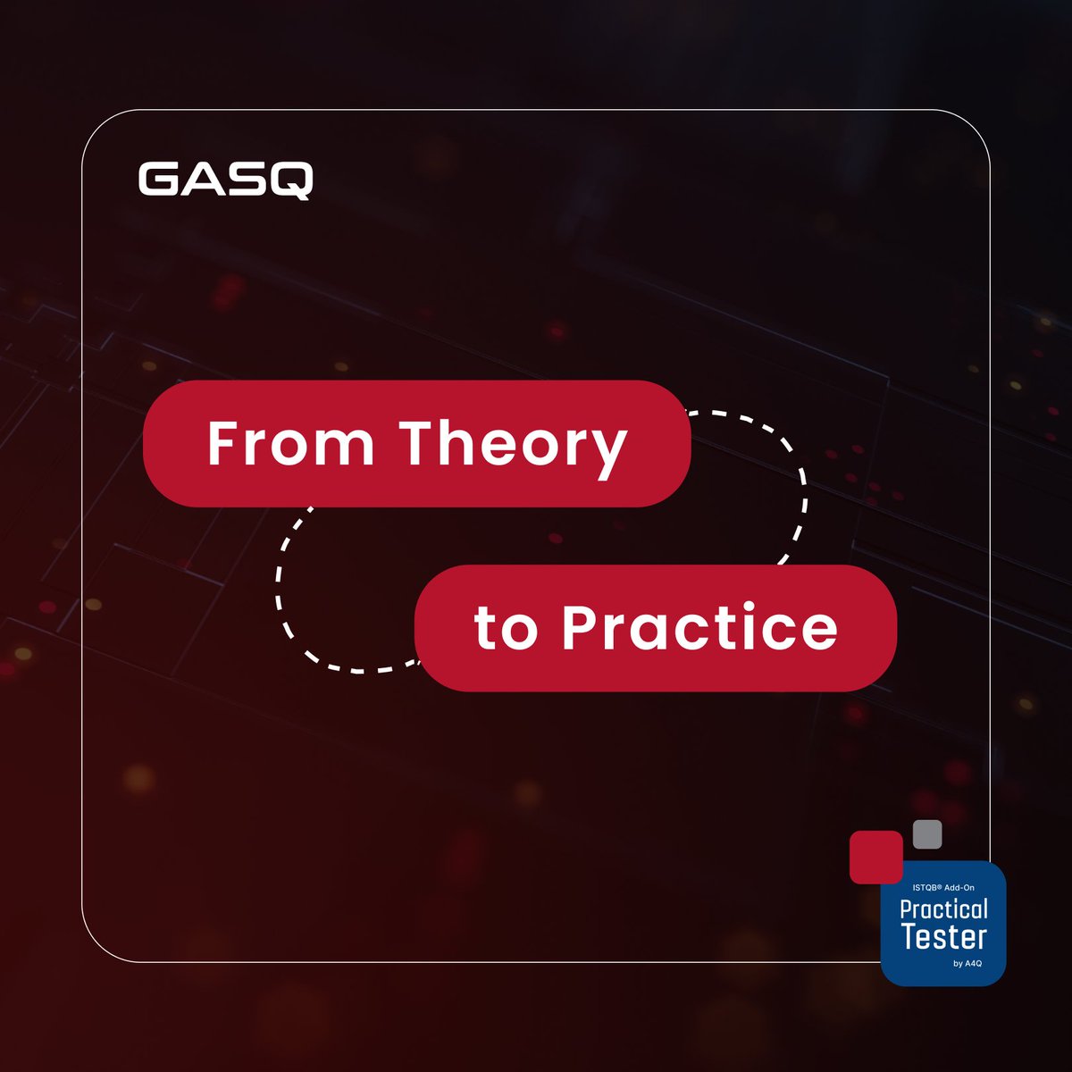 gasq's tweet image. Theory won’t get you hired, skills will. The ISTQB® Add-On Practical Tester by A4Q turns knowledge into real testing experience with AI-driven scenarios. Learn black box testing, test case creation & bug reporting.
🔗 gasq.org/en/exam-module…
#ISTQBAddon #PracticalTesting #QA