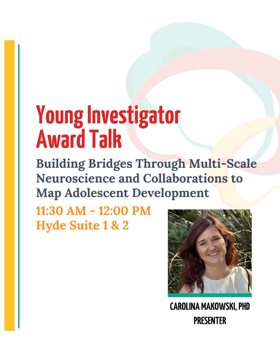 Spotlight Moment: Saturday, 4 September, 11:15–11:30 AM — Dissertation Award Talk with Lucina Sisk. Immediately after, 11:30–12:00 PM — Young Investigator Award Talk by Carolina Makowski (Kennedy Krieger Institute sponsored) #Flux2025 #AwardTalks
