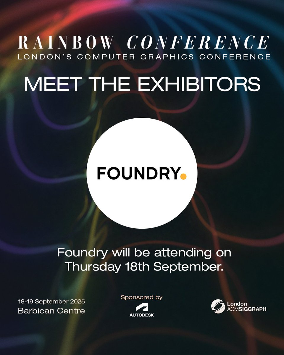 Get ready for Rainbow Conference 🌈! Check out our program at

london.siggraph.org/rainbow-confer…

Conference is sponsored by <a href="/autodesk/">Autodesk</a>