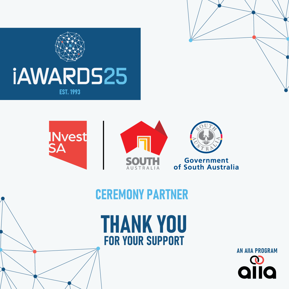 theiAwards's tweet photo. Big thanks to Invest SA (Department of State Development) for powering the #iAwards National Ceremony in Adelaide. Your support champions Aussie innovation and jobs—right here in SA and across Australia. 🙌
#AIIA #AusTech #Innovation https://t.co/2d5miKcatb